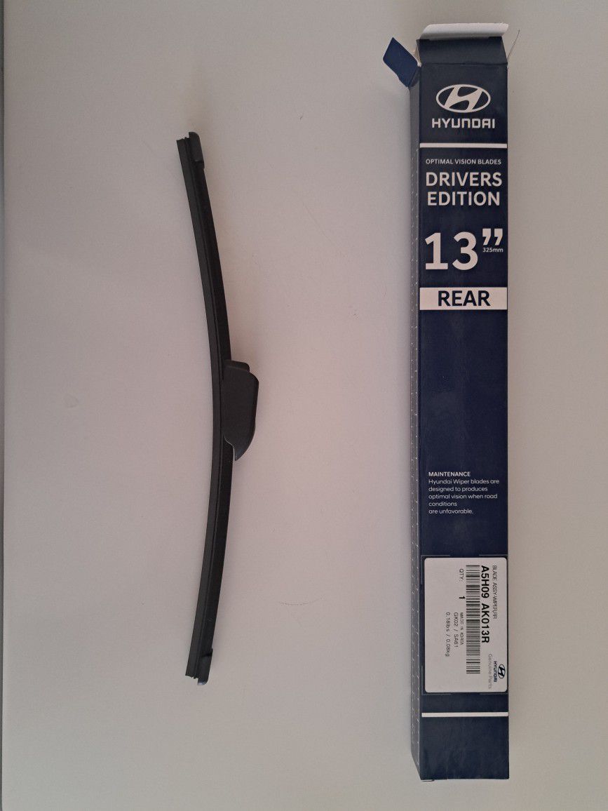 13'' Inch Wiper Blade J Hook Style New ONE ONLY Hyundai But Fits Others