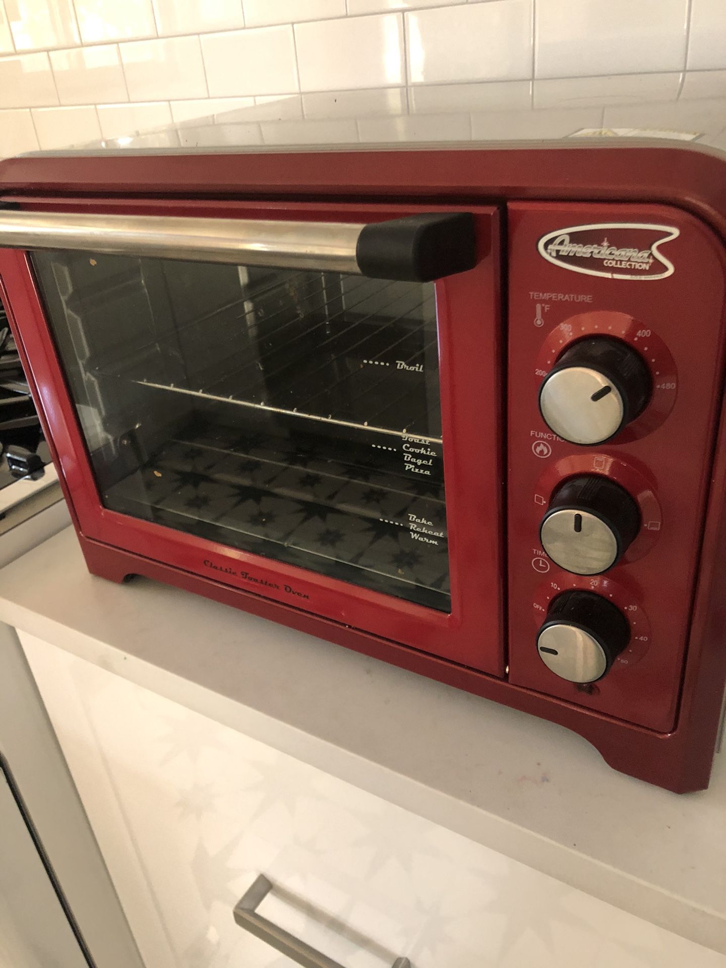 Groovy Retro inspired Toaster oven