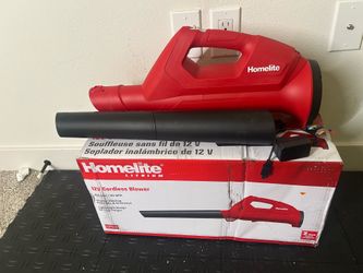 Homelite 12V Lithium 90 MPH 160 CFM Cordless Battery Blower with Internal 2.5 Ah Battery and Charger