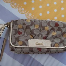 New Authentic COACH Large Wristlet Convertable Shoulder Bag Limited Edition