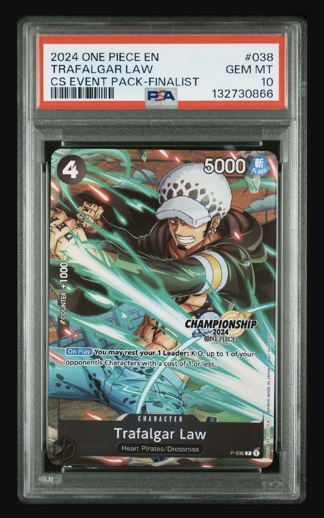 2024 ONE PIECE CHAMPIONSHIP 2024 EVENT PACK | FINALISTTRAFALGAR LAW 038