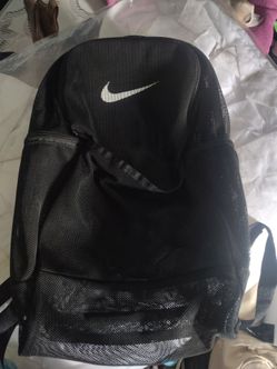 Nike black mesh backpack
