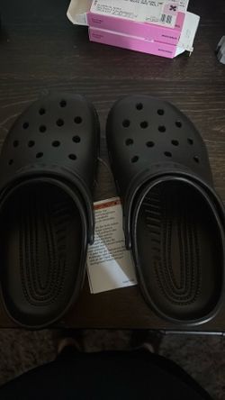 All Black Kid Crocs