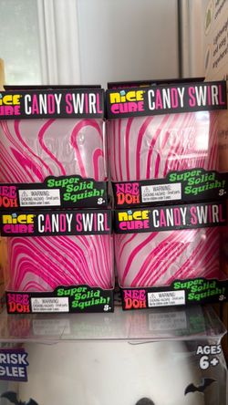 Needoh Nice Cube Candy Swirl Squish Toy
