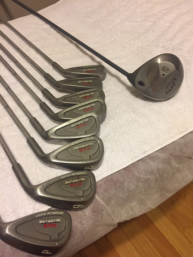 Men's FWS silver line golf clubs with Big Bertha Driver