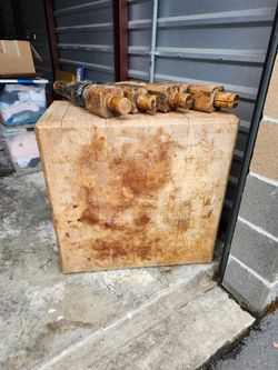 Butcher block stand
