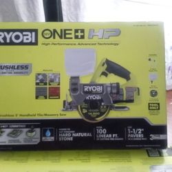 Ryobi One+ HP 18v Brushless 5" Handheld Tile/Masonry Saw