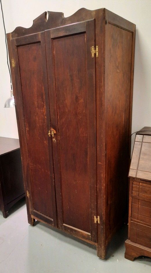 Old Solid Wood Closet