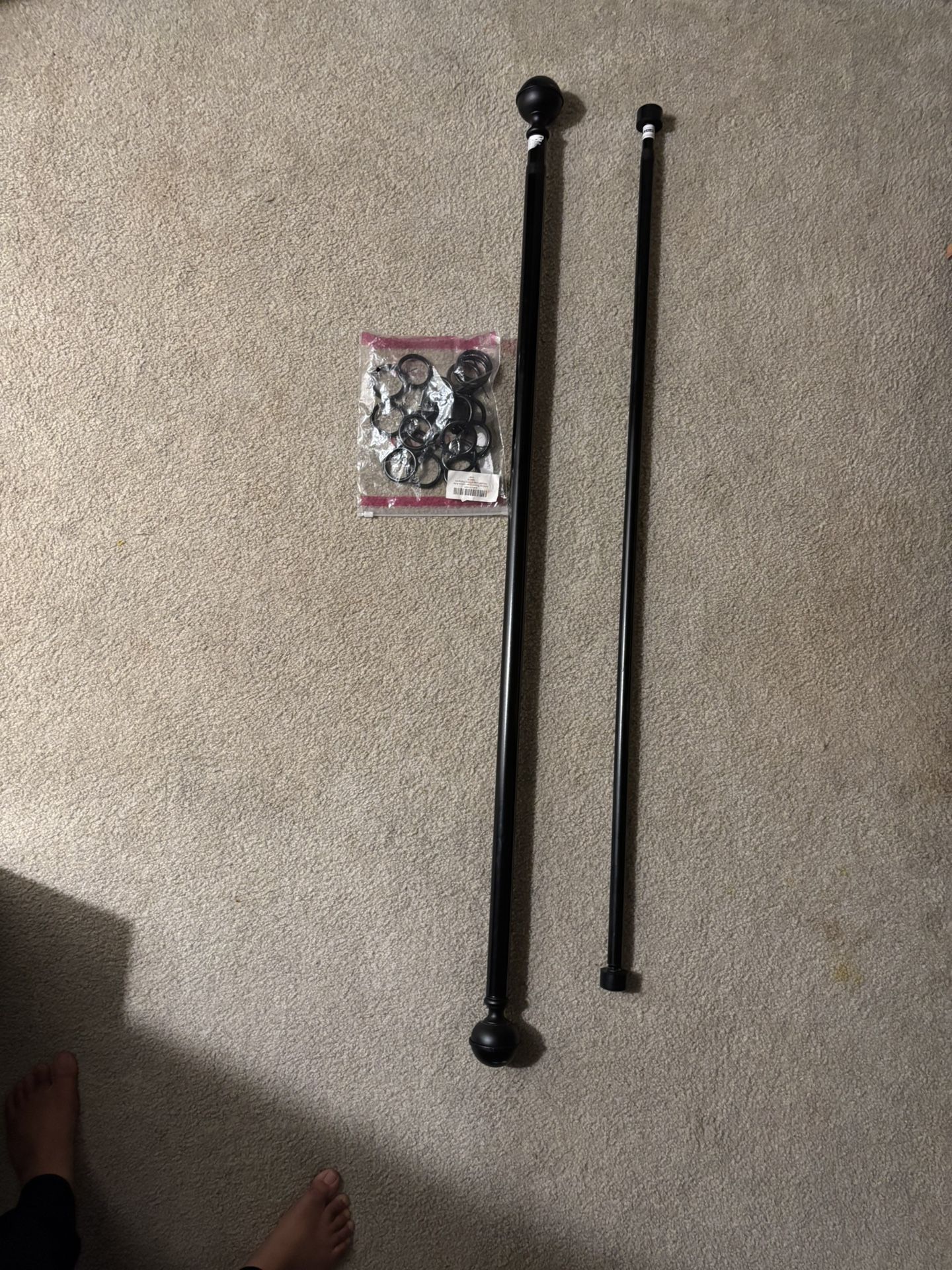 hardly used curtain hangers