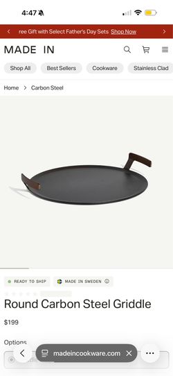 Carbon Steel Griddle Set OBO