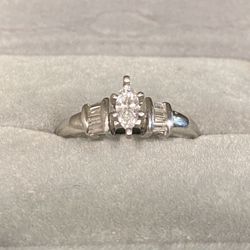 PLATINUM 950 DIAMOND 0.50CT RING 💎💍