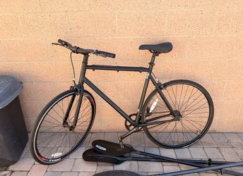 Matte Black Single Speed City Bike