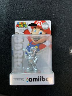 Silver Mario Amiibo - NIB - NA - Mint