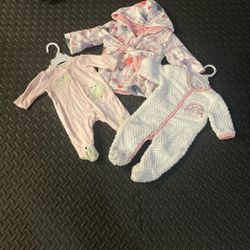 Baby Pjs And Robe 