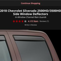 Weather Tech Crew Cab Rear Deflectors Brand New!