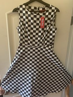 50’s era checkered dress