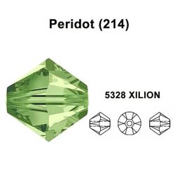 72 Swarovski Crystal 10mm Bicone 5328 in Peridot
