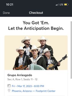 grupo arriesgado tickets row 1