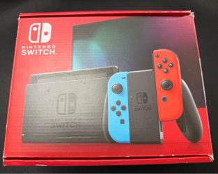 Nintendo Switch Neon Blue/Red Console Box
