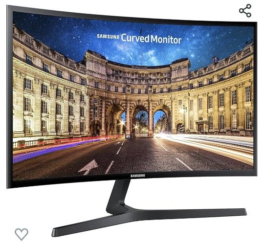 27-in Curved Samsung Monitor With Desk Mount