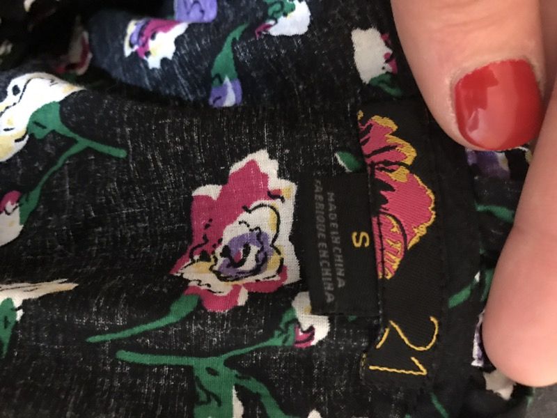 Beautiful black and floral F21 forever 21 S dress, NEW w/o tags!