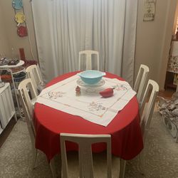 Vintage 1960’s Dining Table And Chairs