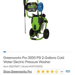 Green Work Pro 3000 Psi