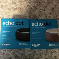 2 Alexa Echo Dots 