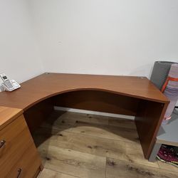 Scandanavian Design Desk And Cabinet