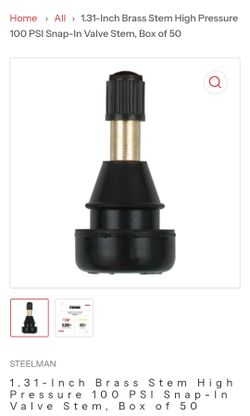 Snap-in valve stem