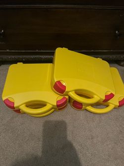 4 lego briefcases for storing legos