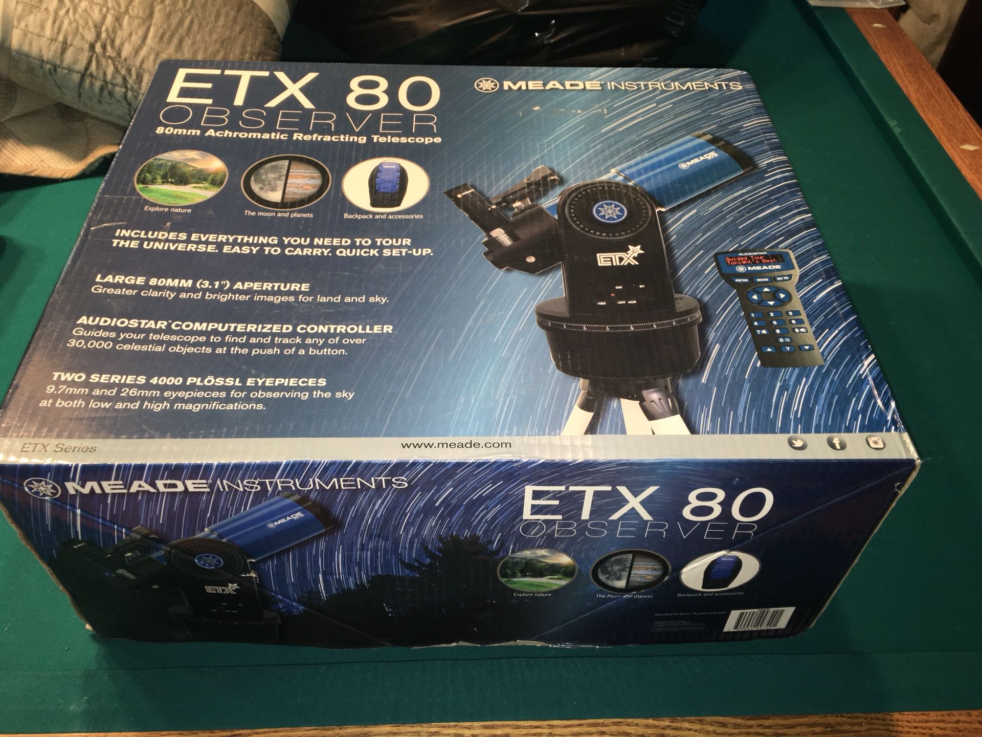 New Meade ETX 80 Observer Telescope w autostar
