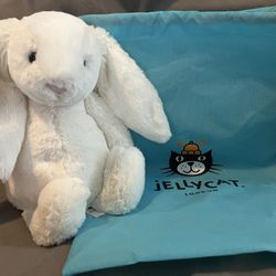 Jellycat plush - New!  Bashful Cream Bunny - size medium