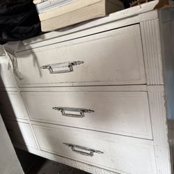 White Dresser That Needs Some TLC 