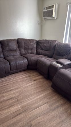 Brown Reclining Couch