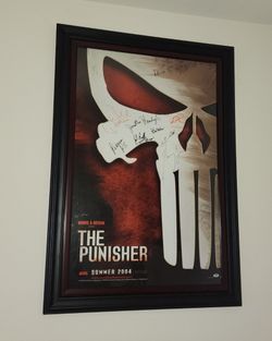 Framed Signed By Cast Original Punisher Movie Poster 