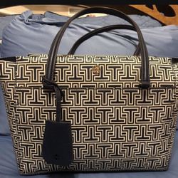 Tory Burch Parker geo-T Navy tote