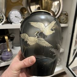 JAPANESE MIXED METAL VASE