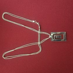 GUCCI NECKLACE & BRACELET SILVER