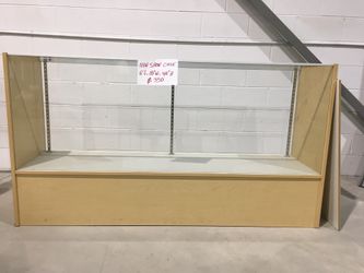 Brand new glass showcase 60” long 18” wide “40 high