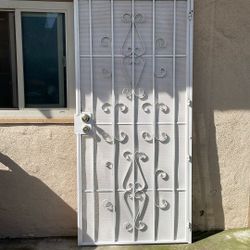 White Security Door 36 Width 80 Height 