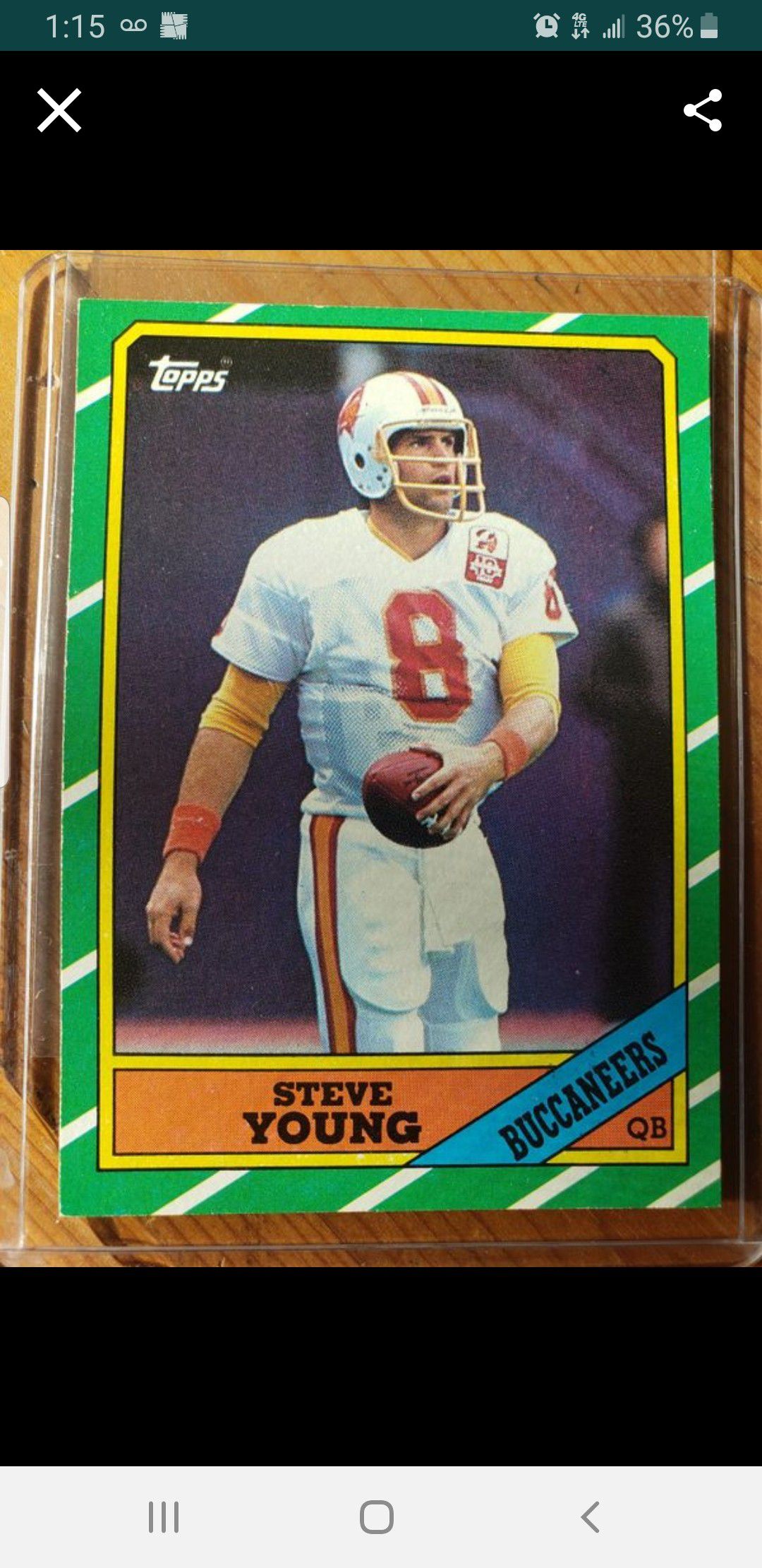 1986 Topps Steve young Rookie card $10 EACH +3 to Ship. (5 are left. )