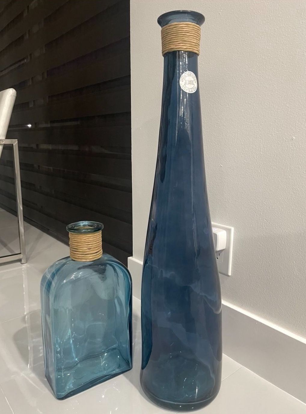 Set Of 2 Glass Home Decor