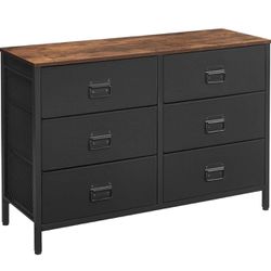 Dresser for Bedroom, Storage Organizer Unit with 6 Fabric Drawers, Steel Frame, 6 drawers $49.99