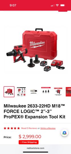 Milwaukee M18™ FORCE LOGIC™ 2”-3” ProPEX® Expansion Tool Kit
