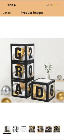 graduation party boxes