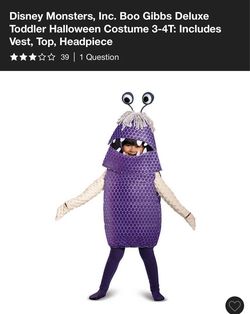 Boo costume 3-4t