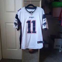 Patriots EDELMAN Stitch Jersey Size Small