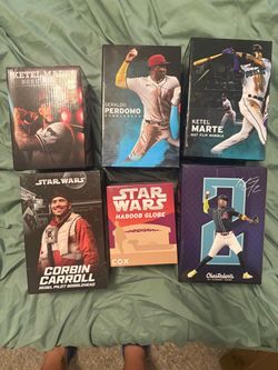 Lot of 6 new az dbacks bobbleheads