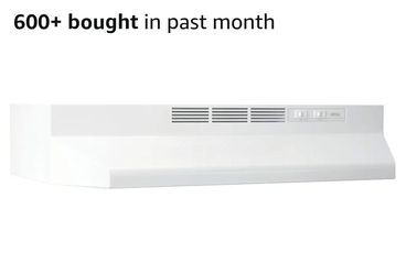 5365: Broan-NuTone Ductless Range Hood with Lights, 30-Inch, White, 413001